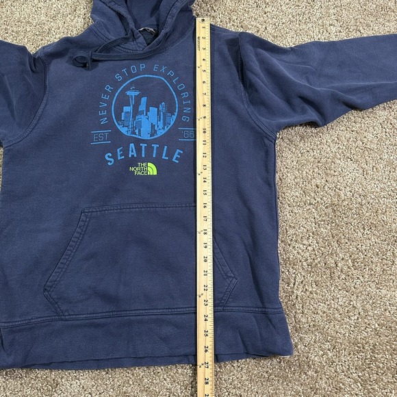 The north face SEATTLE mens hoodie pullover size medium blue outdoor wear hiking - Picture 5 of 8